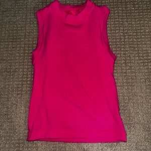 Skims Sleeveless Pink Top